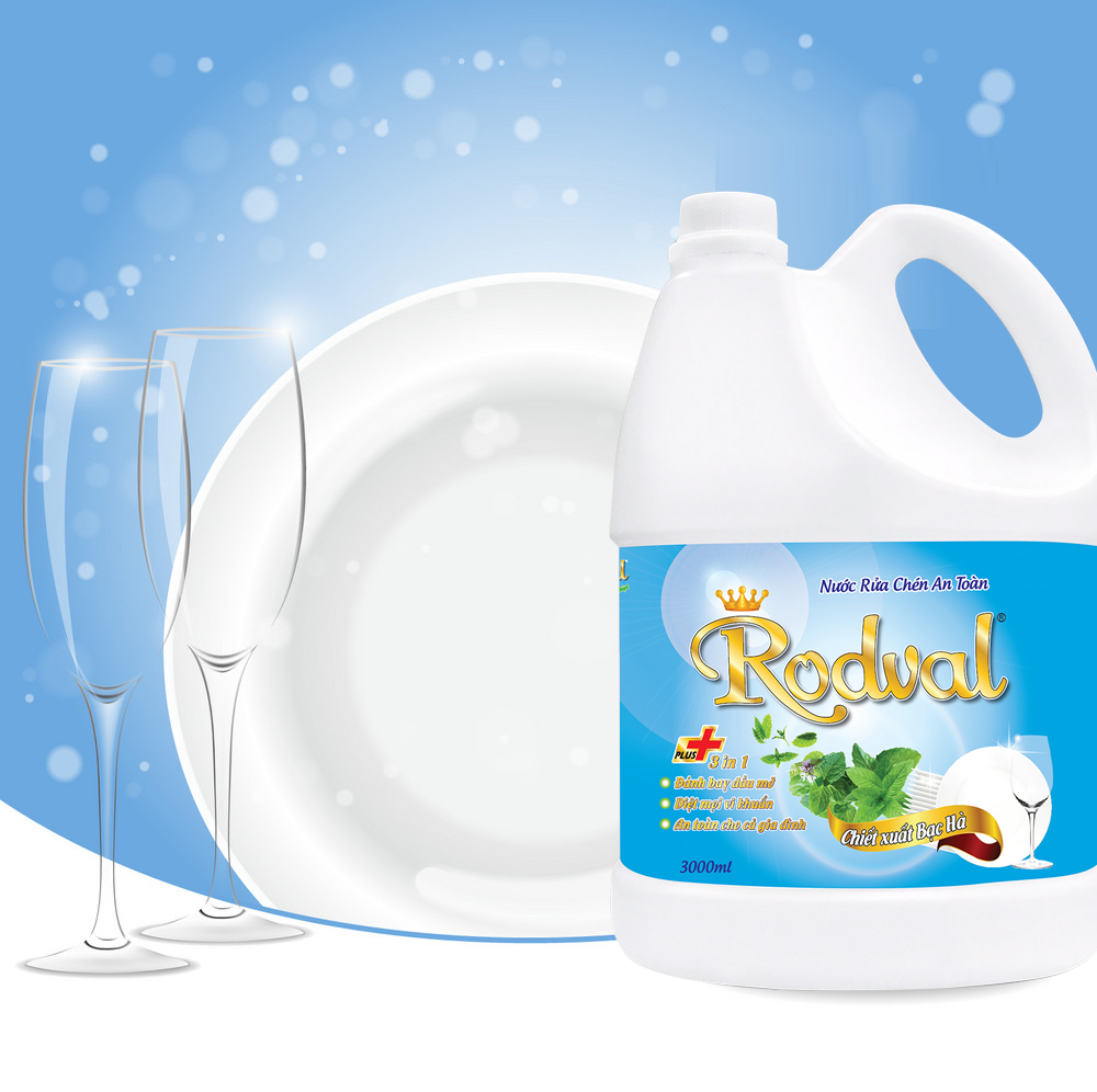 nước rửa bát rodval