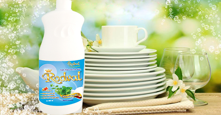 nước rửa bát hương bạc hà