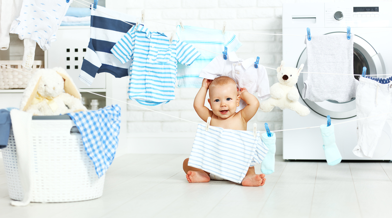 giặt quần áo sơ sinh bằng máy